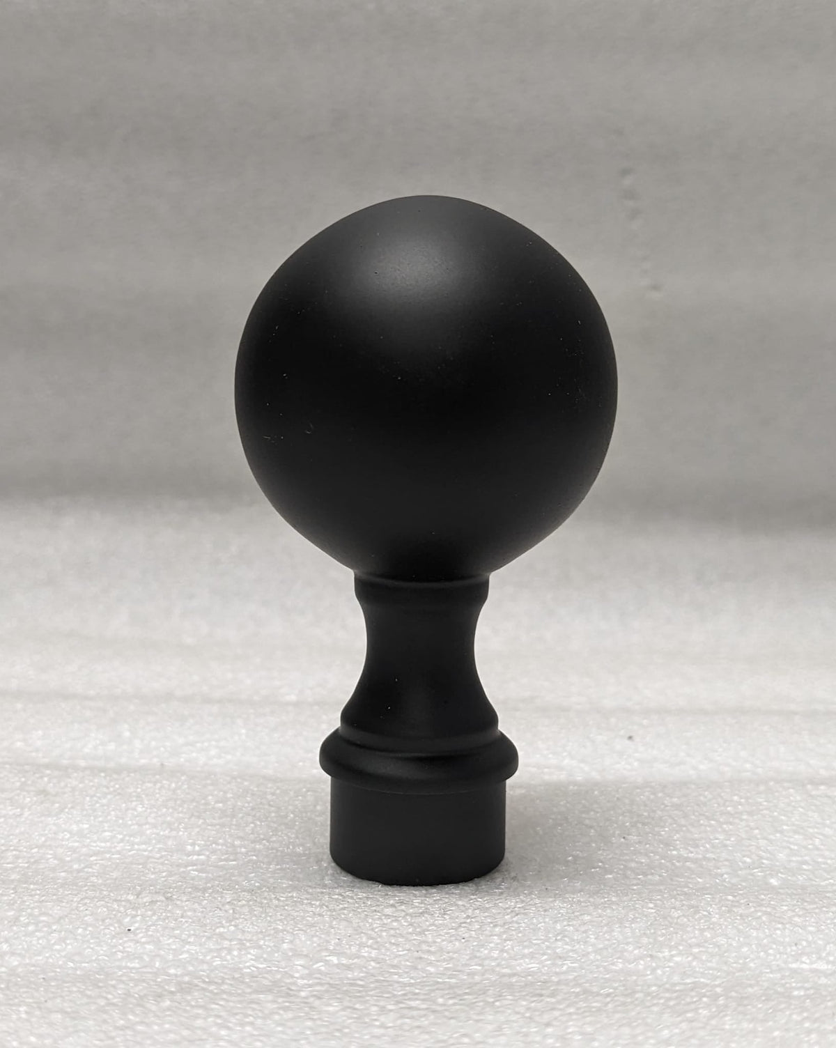 Ball Finial for 3" Tubing End Caps and Finials, Components for 3" Od Tubing Matte-Black-Powder-Coated-Finish-please-call Trade Diversified