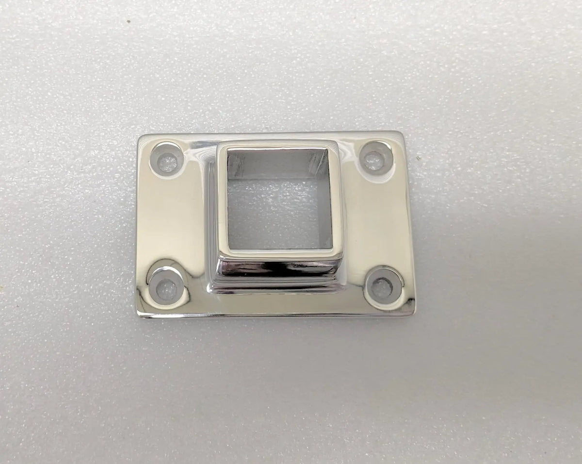 Narrow Flange For 1" Square Tubing Flanges and Anchors, Square for Square Tubing PolishedSS Trade Diversified
