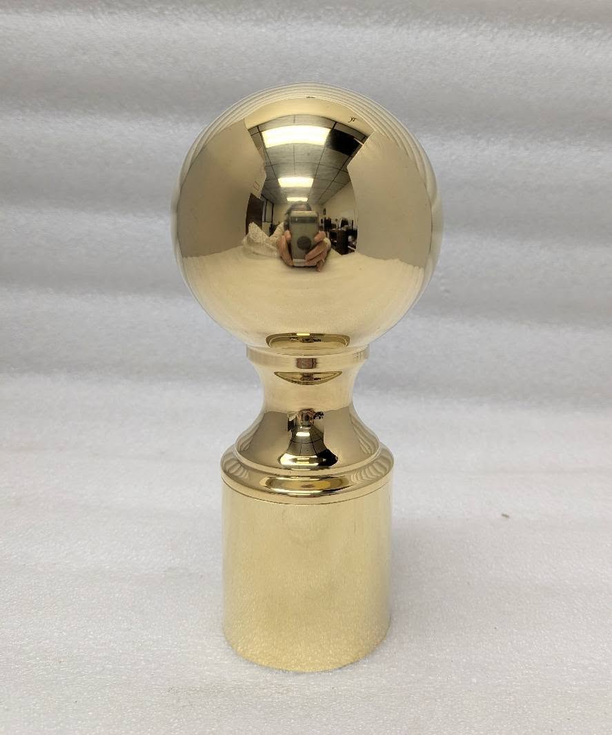 Ball Finial for 2" OD Tubing End Caps and Finials, Components for 2" Od Tubing, Drapery HardwareTrade Diversified