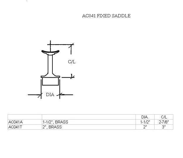 Fix Saddle for 2" Tubing - Trade Diversified
