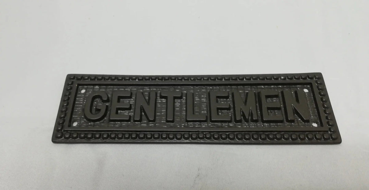 GENTLEMEN Restroom Metal Sign - Trade Diversified