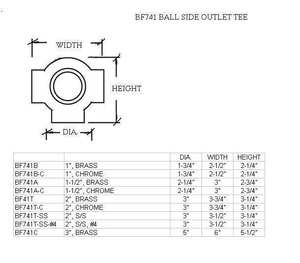 Ball Side Outlet Tee for 1" Tubing - Trade Diversified