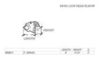 Lion Head Elbow Bracket - Trade Diversified