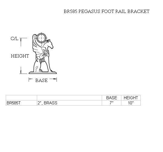 Pegasus Foot Rail Bracket - Trade Diversified