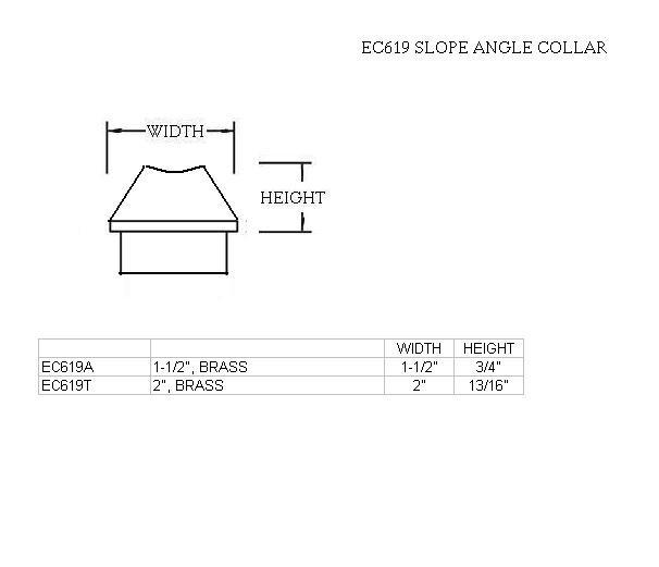 Slope Angle Collar for 2" Tubing - Trade Diversified