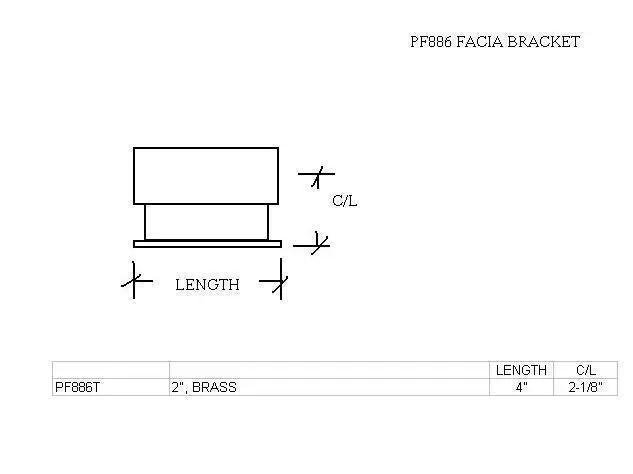 Facia Bracket For 2" Tubing - Trade Diversified