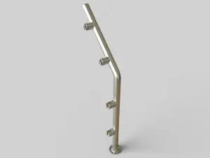 Sneeze Guard Glass Partition Posts - Trade Diversified