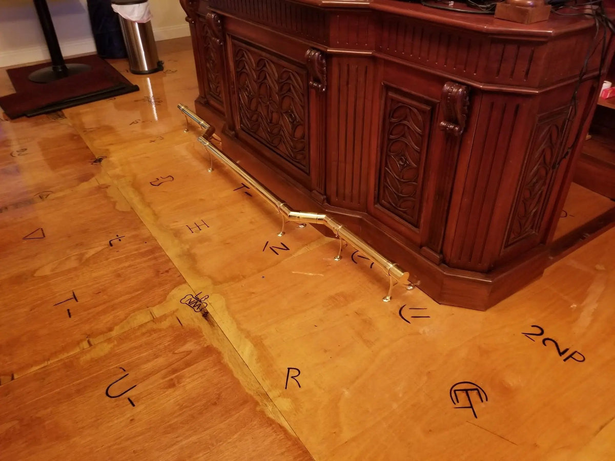 Floor-Mount Bracket for 1-1/2" Tubing - Trade Diversified