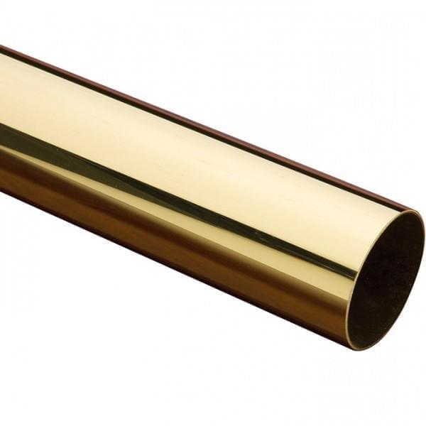 Brassfinders: Polished Brass Round Spiral Tubing (1-1/2 Inch OD)
