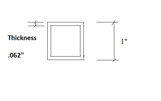 1" x 1" Brass Square Tubing TubingTrade Diversified