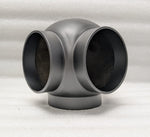 Ball Side Outlet Elbow for 3" Tubing Ball Fittings, Components for 3" Od Tubing Matte-Black-Powder-Coated-Finish-please-call Trade Diversified