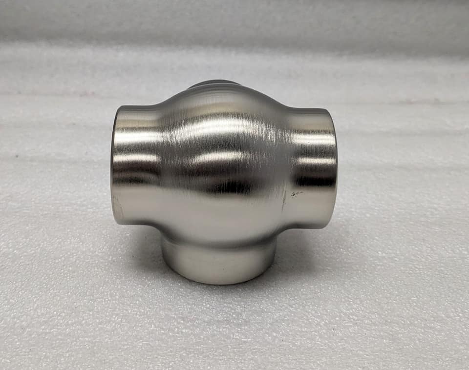Ball Side Outlet Tee for 1-1/2" Tubing Ball Fittings, Components for 1-1/2" Od TubingTrade Diversified