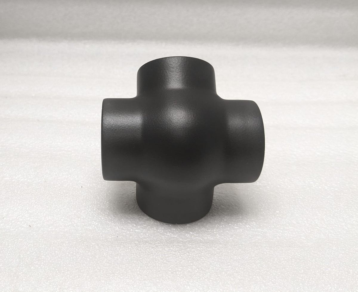135° Ball Side Outlet Tee for 1-1/2" Tubing Ball Fittings, Components for 1-1/2" Od Tubing MatteBlackPowderCoatedFinish Trade Diversified