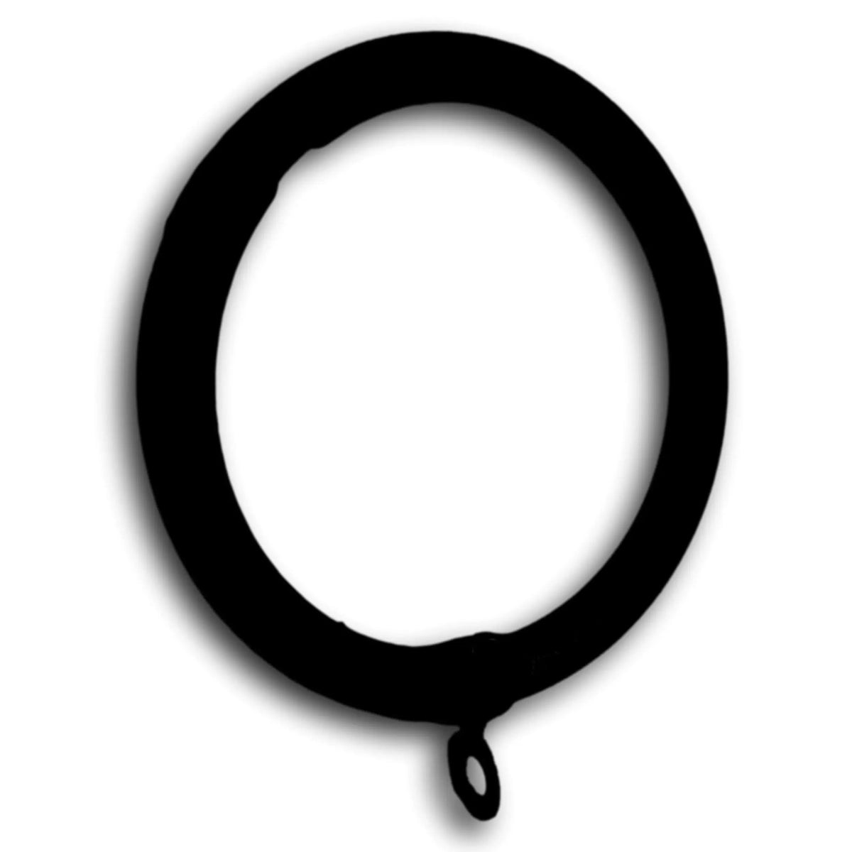 Curtain Ring for 1" Tubing Components for 1" Od Tubing, Drapery Hardware MatteBlackPowderCoatedFinish Trade Diversified