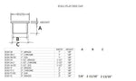 Flat End Cap for 3" Tubing Flat End Cap for 3" Tubing PowderCoatedFinish-PleaseCall Trade Diversified