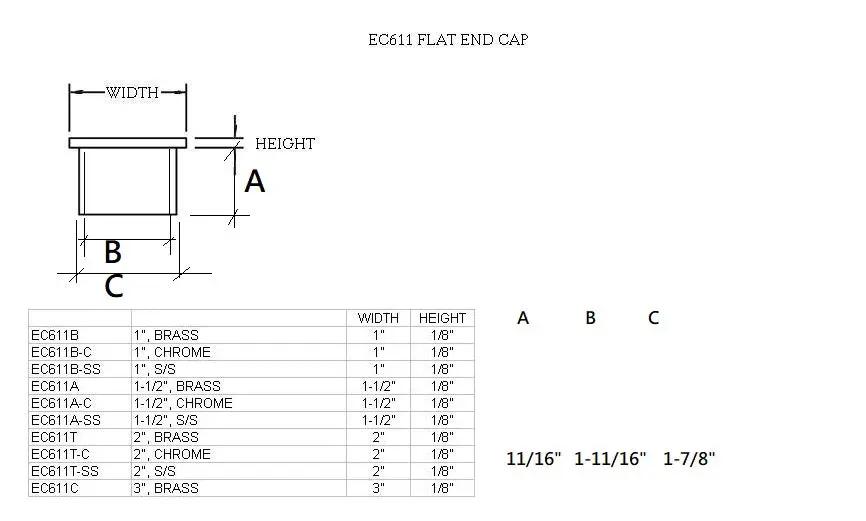 Flat End Cap for 2" Tubing Flat End Cap for 2" TubingTrade Diversified