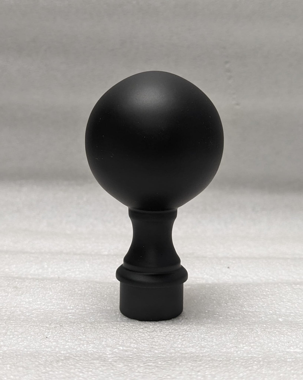 Ball Finial for 1" OD Tubing End Caps and Finials, Components for 1" Od Tubing Matte-Black-Powder-Coated-Finish Trade Diversified