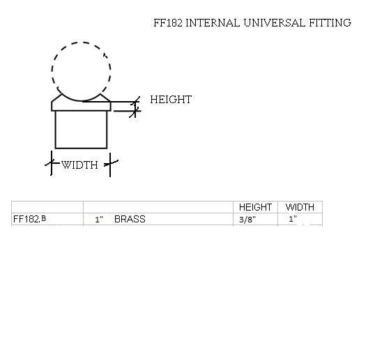 Internal Universal Fitting for 1" Tubing FLUSH FITTING,COMPONENTS FOR 1-1/2" OD TUBINGTrade Diversified