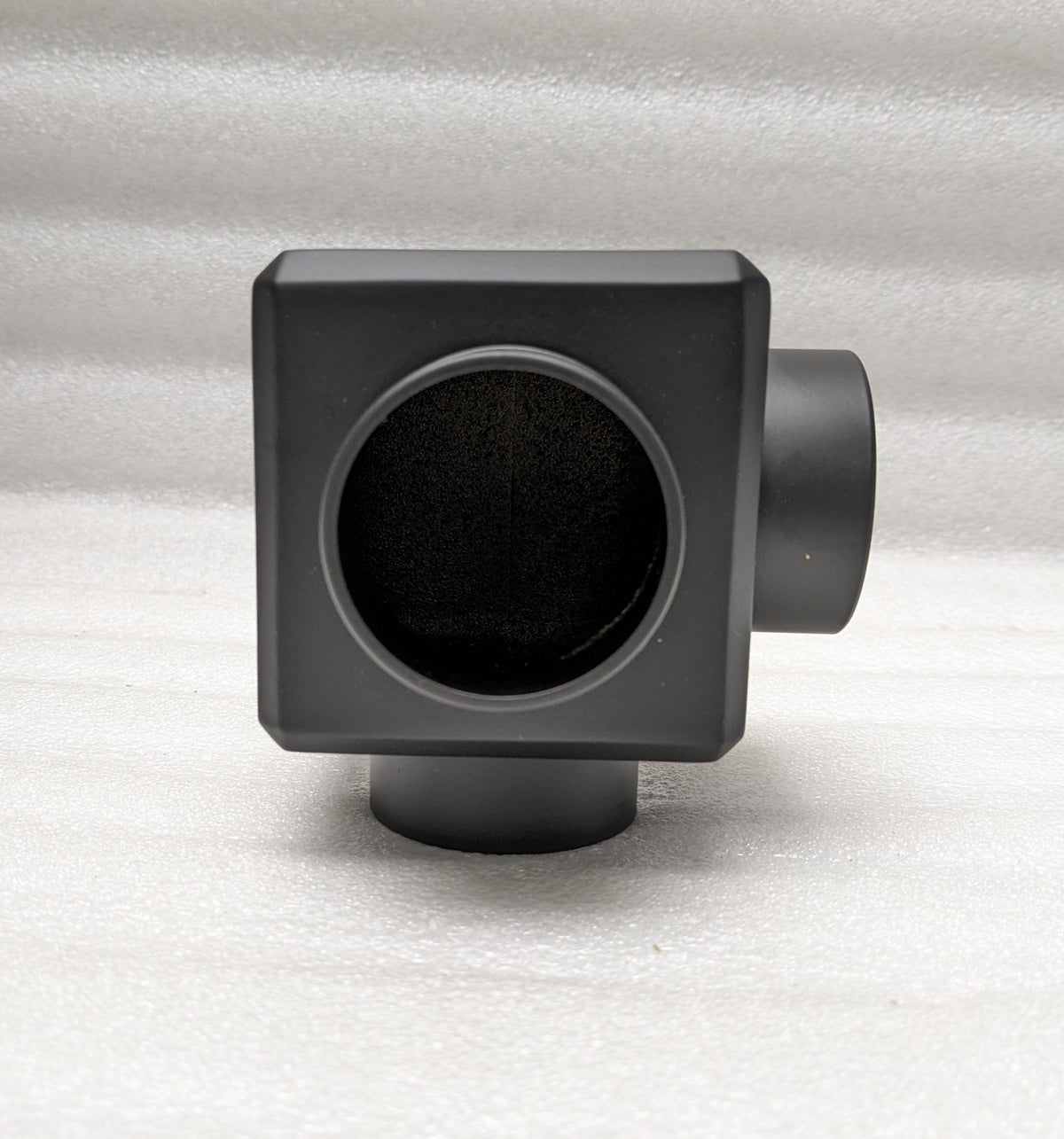Cubical Side Outlet Elbow for 2" Tubing Cubicals, Components for 2" Od Tubing Matte-Black-Powder-Coated-Finish Trade Diversified