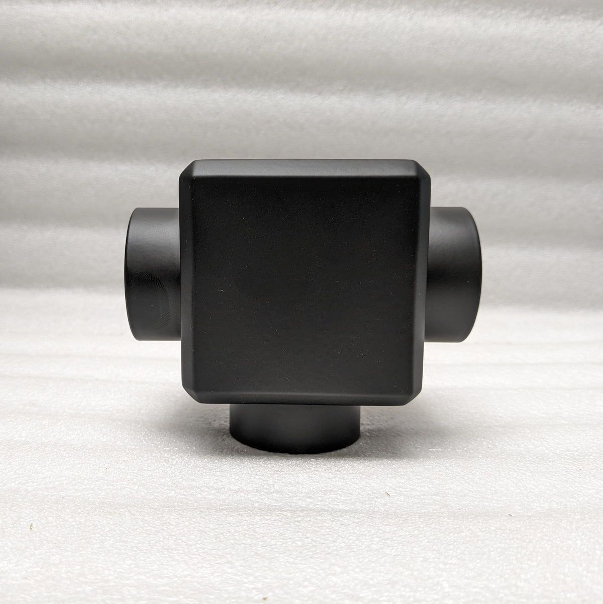Cubical Tee for 2" Tubing Cubicals, Components for 2" Od Tubing Matte-Black-Powder-Coated-Finish Trade Diversified
