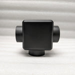 Cubical Tee for 2" Tubing Cubicals, Components for 2" Od Tubing Matte-Black-Powder-Coated-Finish Trade Diversified