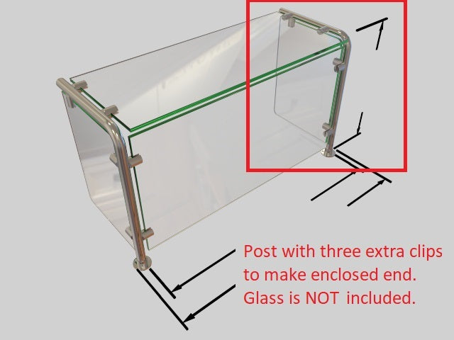 Pass-Over Sneeze Guard with Shelf HOSPITALITY FIXTURESTrade Diversified