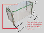 Pass-over Sneeze Guard with Shelf and Rear Support HOSPITALITY FIXTURESTrade Diversified