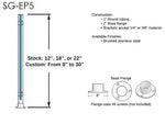 Copy of Glass Partition with 10-Degree Slant Posts HOSPITALITY FIXTURESTrade Diversified