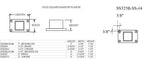 Narrow Flange For 1" Square Tubing Flanges and Anchors, Square for Square TubingTrade Diversified