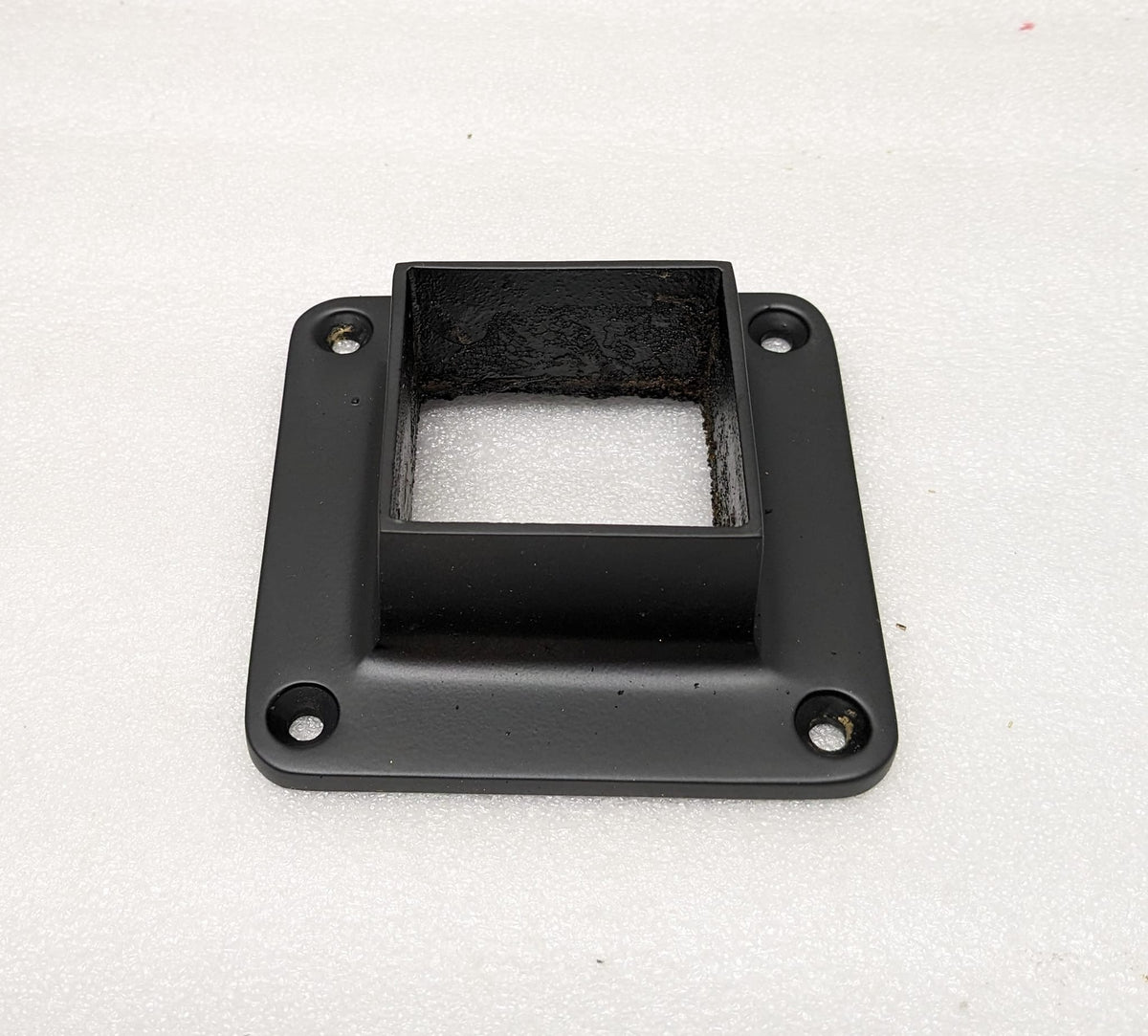 Square Flange For 2" Square Tubing Flanges and Anchors, Square for Square Tubing Matte-Black-Powder-Coated-Finish Trade Diversified