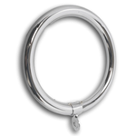 Curtain Ring for 1" Tubing Components for 1" Od Tubing, Drapery Hardware PolishedChrome Trade Diversified