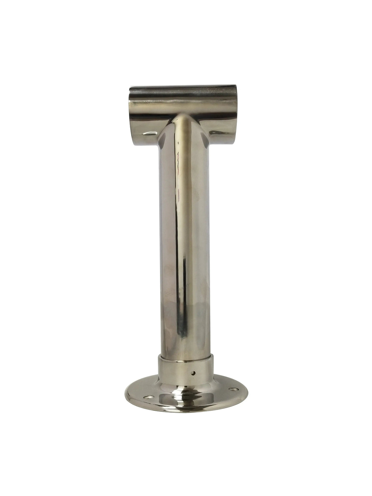 Polished Stainless Steel Contemporary Post Bracket for 2" Tubing - Trade Diversified