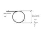 3" Diameter X .050 Wall PNB Stainless Steel Tubing Tubing & U-channelsTrade Diversified