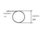 3/4" Diameter X .050Polished Stainless Steel Tubing Tubing & U-channels, Components for 5/8" Od TubingTrade Diversified