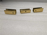 Channel Clip 1/2" Opening X 2" Long in polished brass Tubing & U-channels, Collars, Adapters & Glass ClipsTrade Diversified