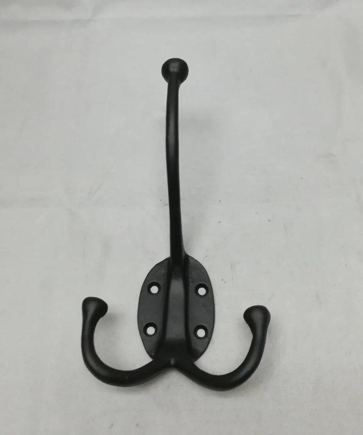 Three Prong Wall Mounted Coat Double Hook - Trade Diversified