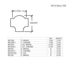 Ball Tee for 1" Tubing - Trade Diversified