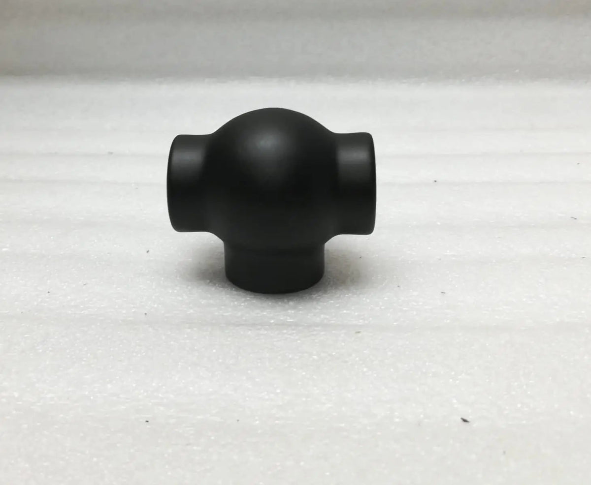 Ball Tee for 1" Tubing Ball Fittings, Components for 1" Od Tubing MatteBlackPowderCoatedFinish Trade Diversified