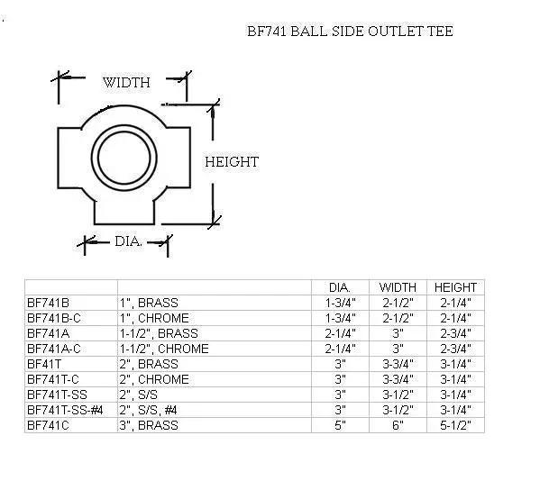 Ball Side Outlet Tee for 1" Tubing - Trade Diversified
