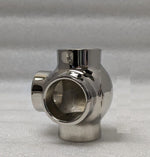 Ball Side Outlet Tee for 1" Tubing Ball Fittings, Components for 1" Od Tubing PolishedChrome Trade Diversified