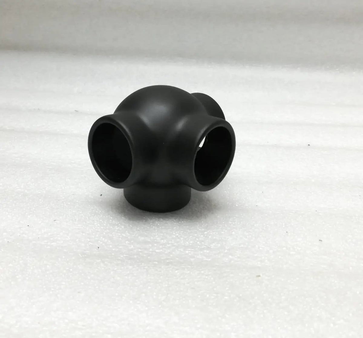 Ball Side Outlet Tee for 1" Tubing Ball Fittings, Components for 1" Od Tubing MatteBlackPowderCoatedFinish Trade Diversified