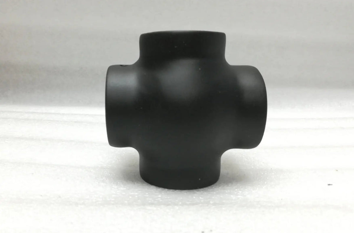 Ball Cross for 3" Tubing Ball Fittings, Components for 3" Od Tubing MatteBlack Trade Diversified