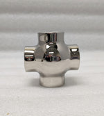 Ball Cross for 1" Tubing Ball Fittings, Components for 1" Od Tubing PolishedChrome Trade Diversified