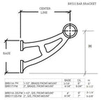 Bar-Mount Bracket for 1-1/2" Tubing - Trade Diversified