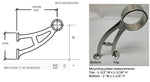 Bar Mount Foot Rail Bracket for 2" Tubing - Trade Diversified