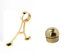 6 Foot Long Foot Rail Kit in Polished Brass - Trade Diversified