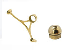 8 Foot Long Foot Rail Kit in Polished Brass - Trade Diversified