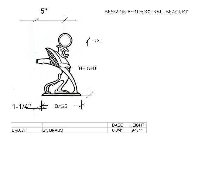 Griffin Foot Rail Bracket - Trade Diversified