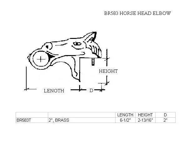 Horse Head Elbow Bracket - Trade Diversified