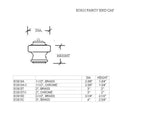 Fancy End Cap for 2-1/2" Tubing - Trade Diversified